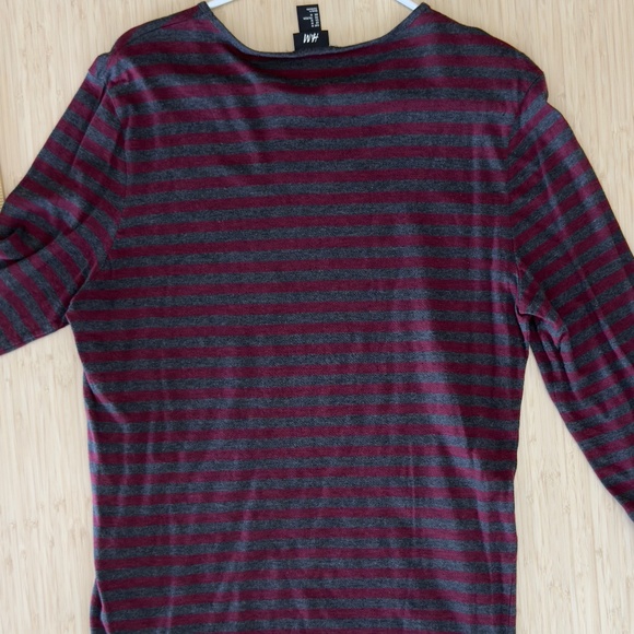 H&M Stripped Long sleeve shirt - size Medium - Picture 5 of 7